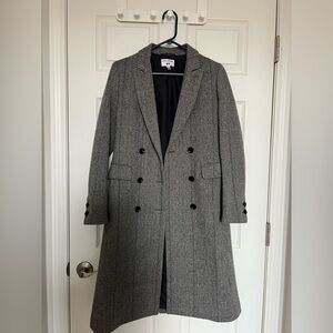 Uniqlo x Ines De La Fressange Herringbone Pattern Coat